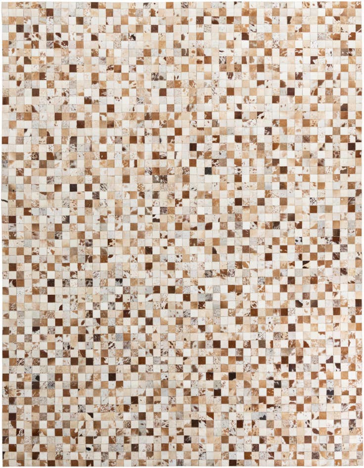 Detail image of 8' 1 x 10' Cowhide Leather Rug
