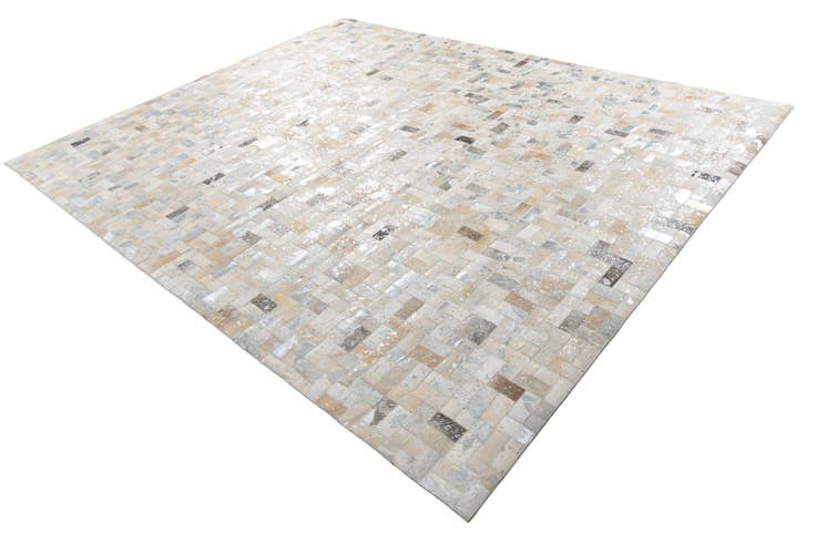 Detail image of 8' 1 x 10' Cowhide Leather Rug