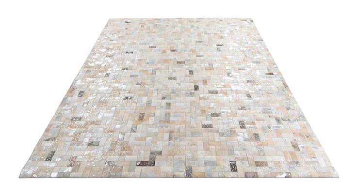 Detail image of 8' 1 x 10' Cowhide Leather Rug