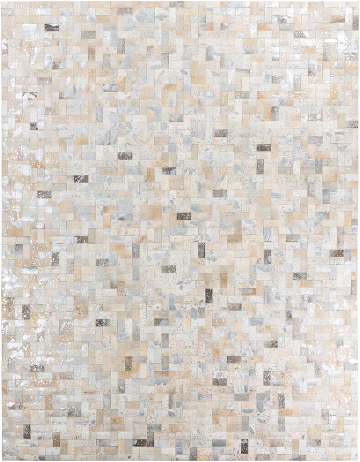 Detail image of 8' 1 x 10' Cowhide Leather Rug