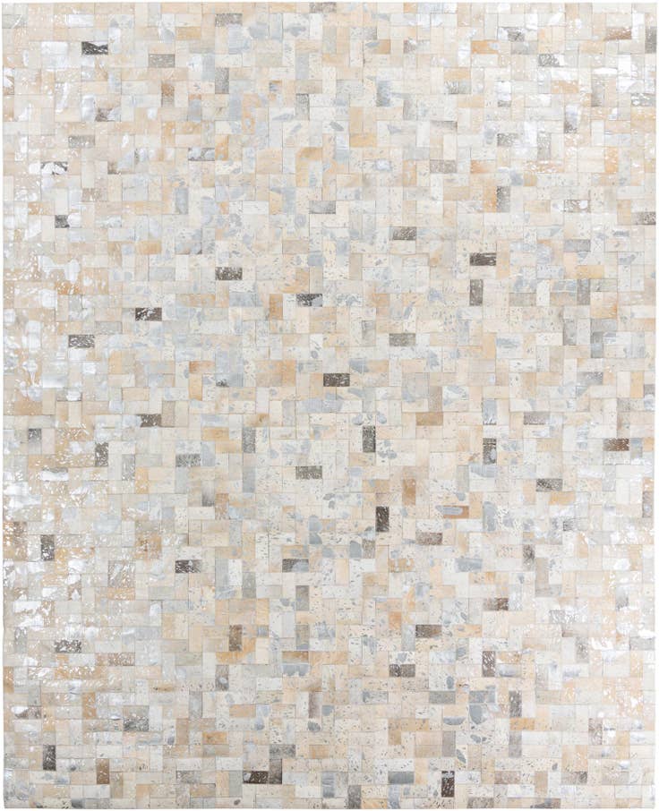 Detail image of 8' 1 x 10' Cowhide Leather Rug