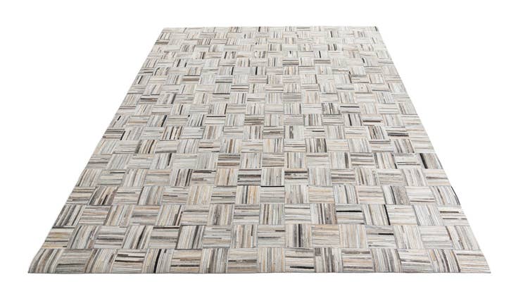 Detail image of 7' 10 x 9' 9 Cowhide Leather Rug