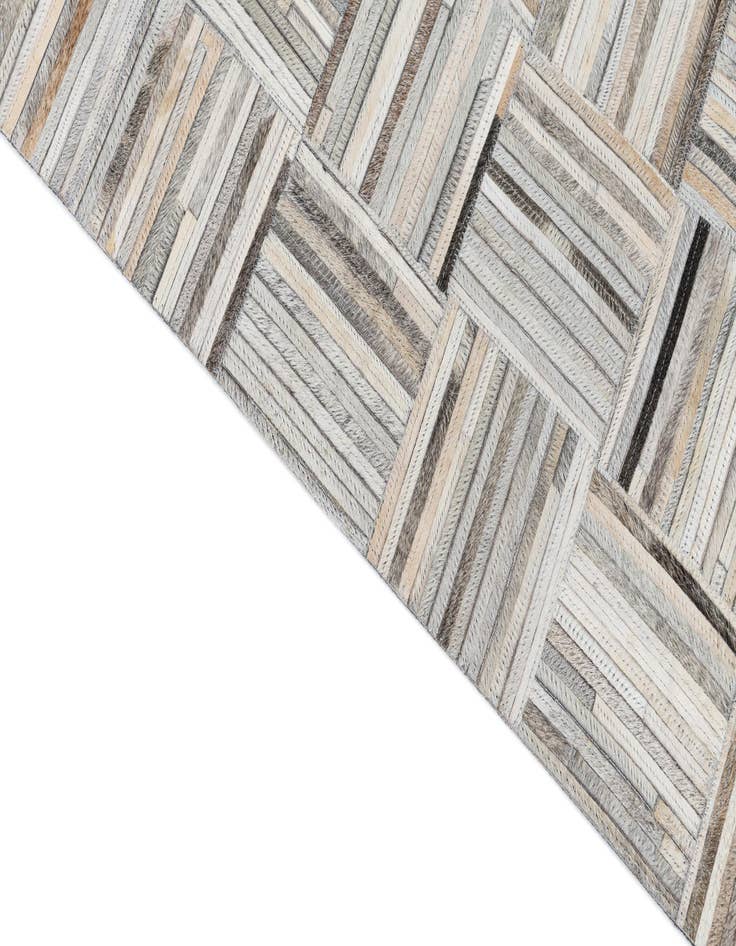 Detail image of 7' 10 x 9' 9 Cowhide Leather Rug