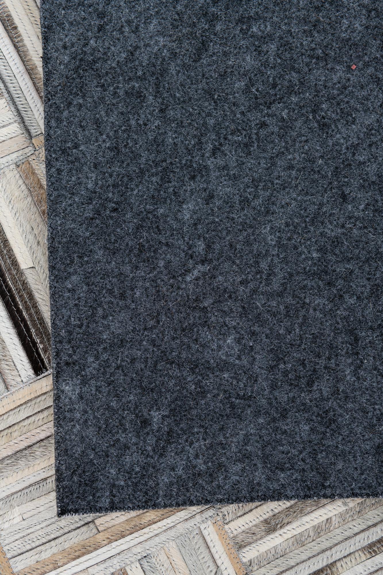 7' 10 x 9' 9 Cowhide Leather Rug