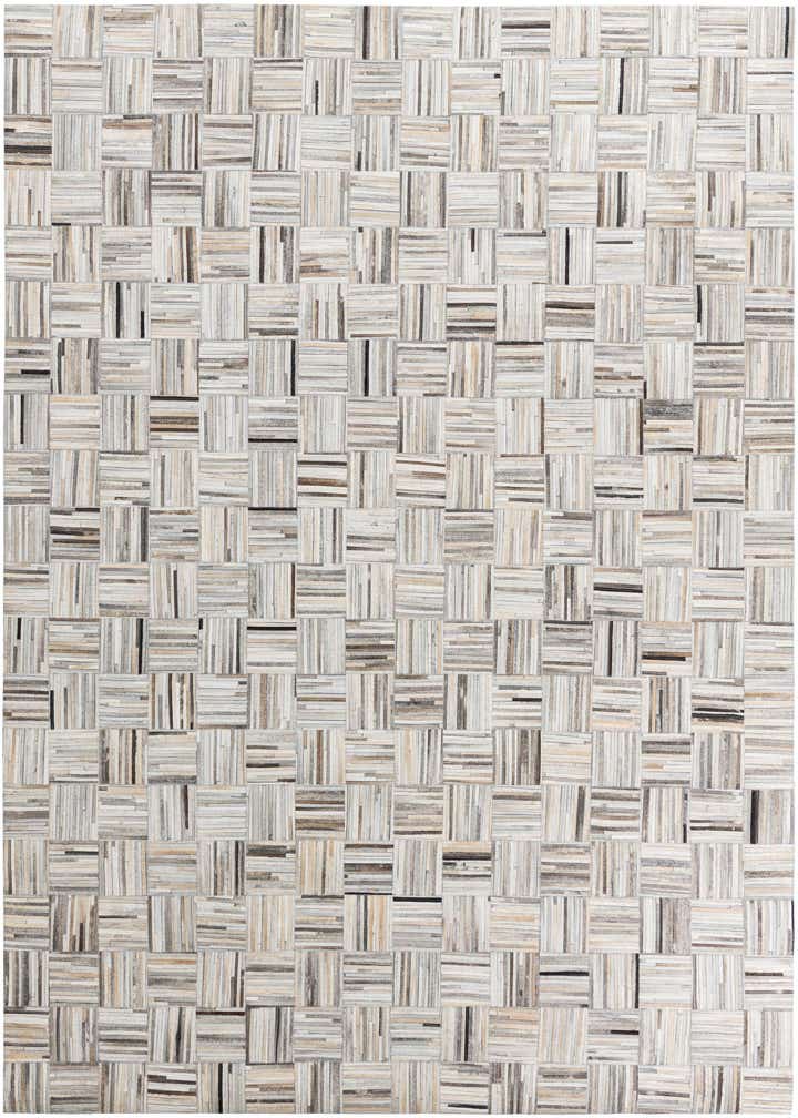 7' 10 x 9' 9 Cowhide Leather Rug