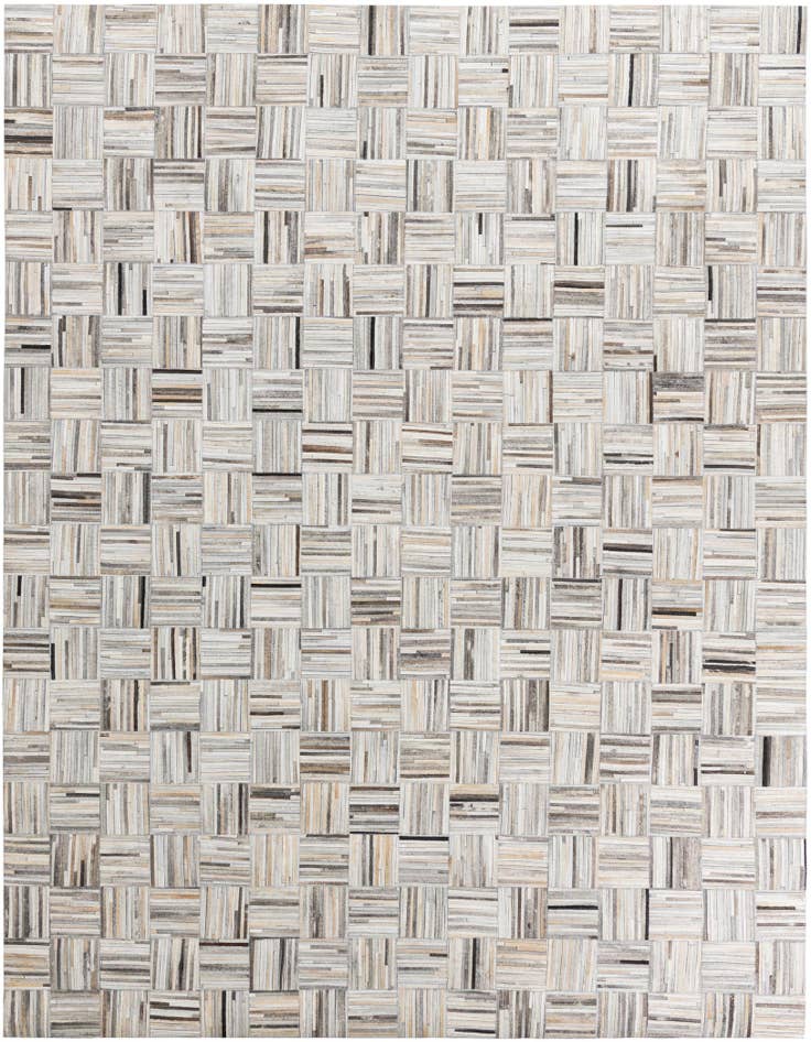Detail image of 7' 10 x 9' 9 Cowhide Leather Rug
