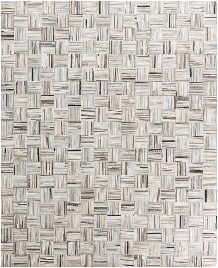 Detail image of 7' 10 x 9' 9 Cowhide Leather Rug