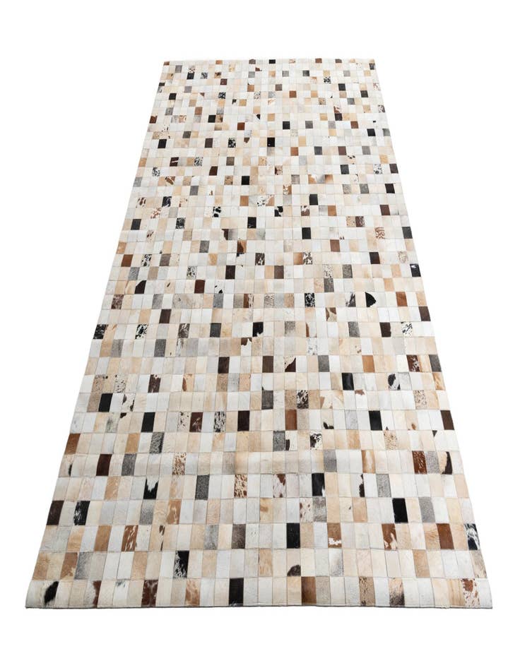 Detail image of 8' 1 x 10' Cowhide Leather Rug