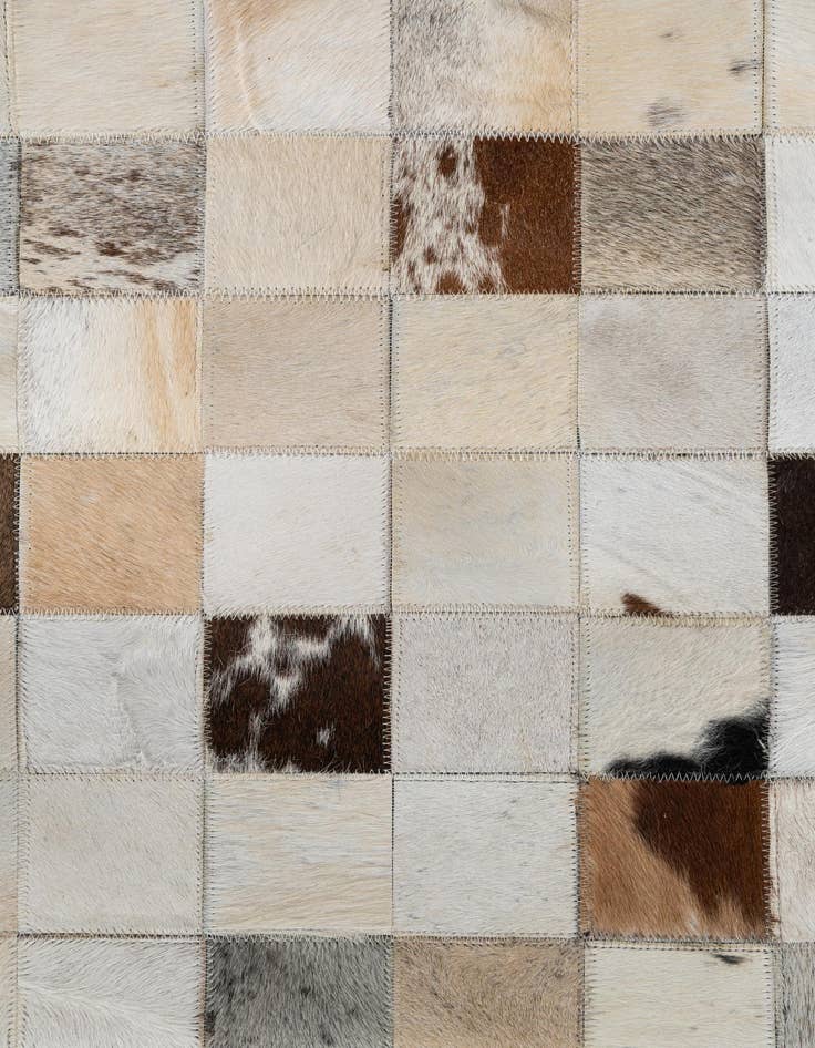 Detail image of 8' 1 x 10' Cowhide Leather Rug