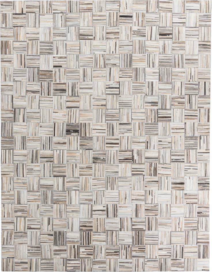 Detail image of 7' 10 x 9' 8 Cowhide Leather Rug
