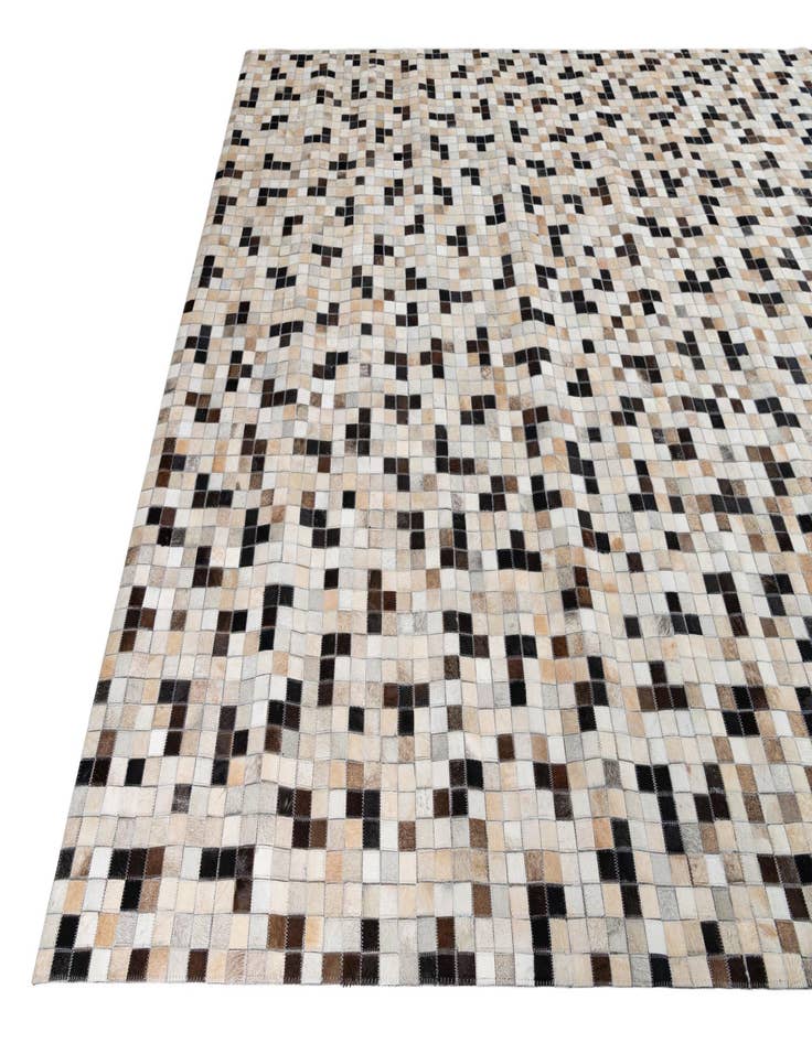 Detail image of 8' x 9' 9 Cowhide Leather Rug