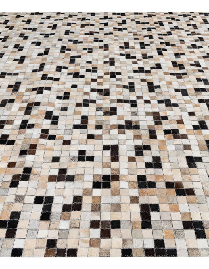 Detail image of 8' x 9' 9 Cowhide Leather Rug