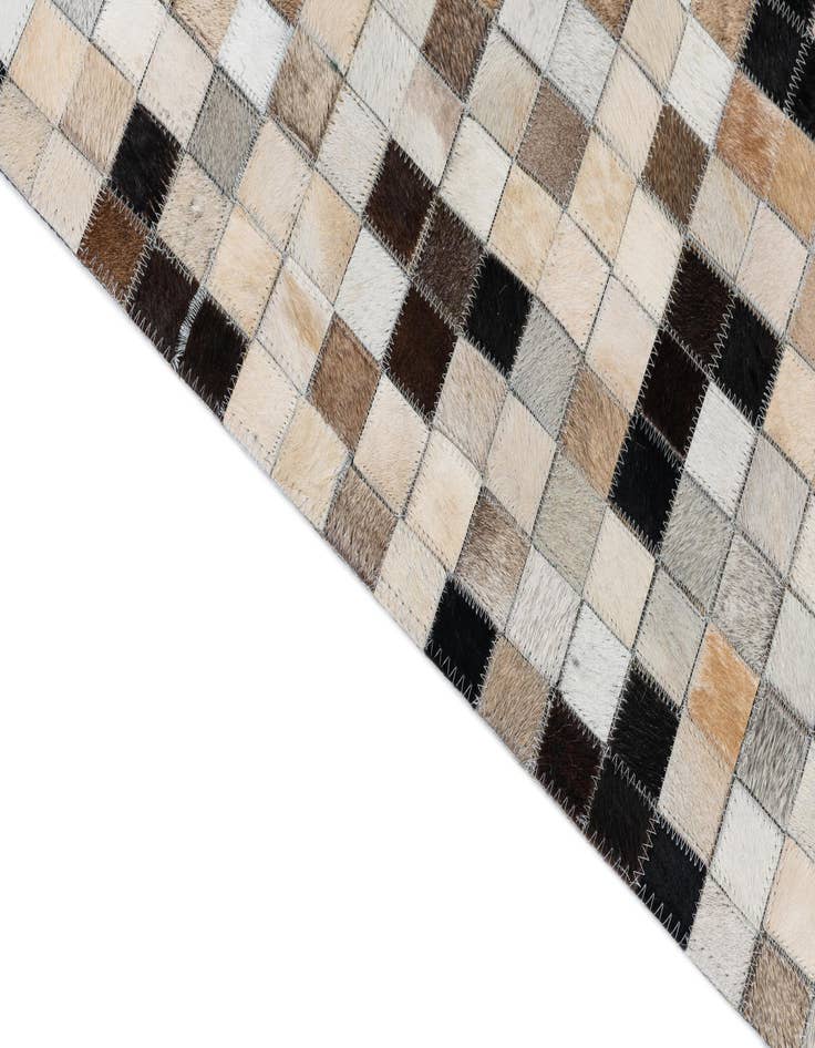 Detail image of 8' x 9' 9 Cowhide Leather Rug