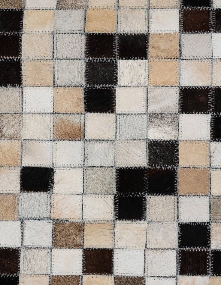 Detail image of 8' x 9' 9 Cowhide Leather Rug