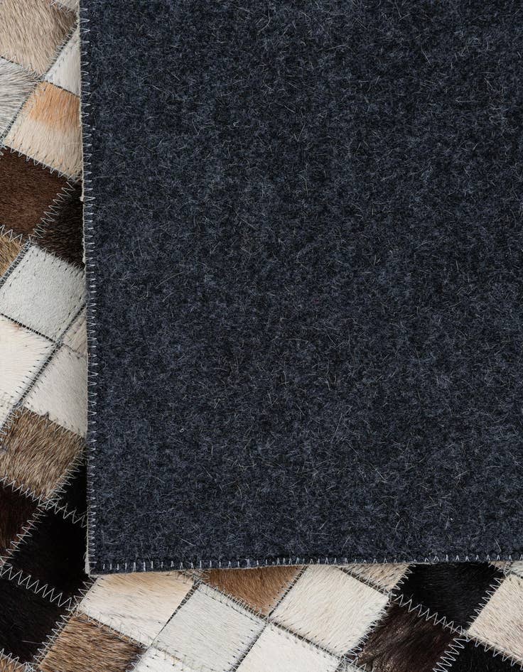 Detail image of 8' x 9' 9 Cowhide Leather Rug