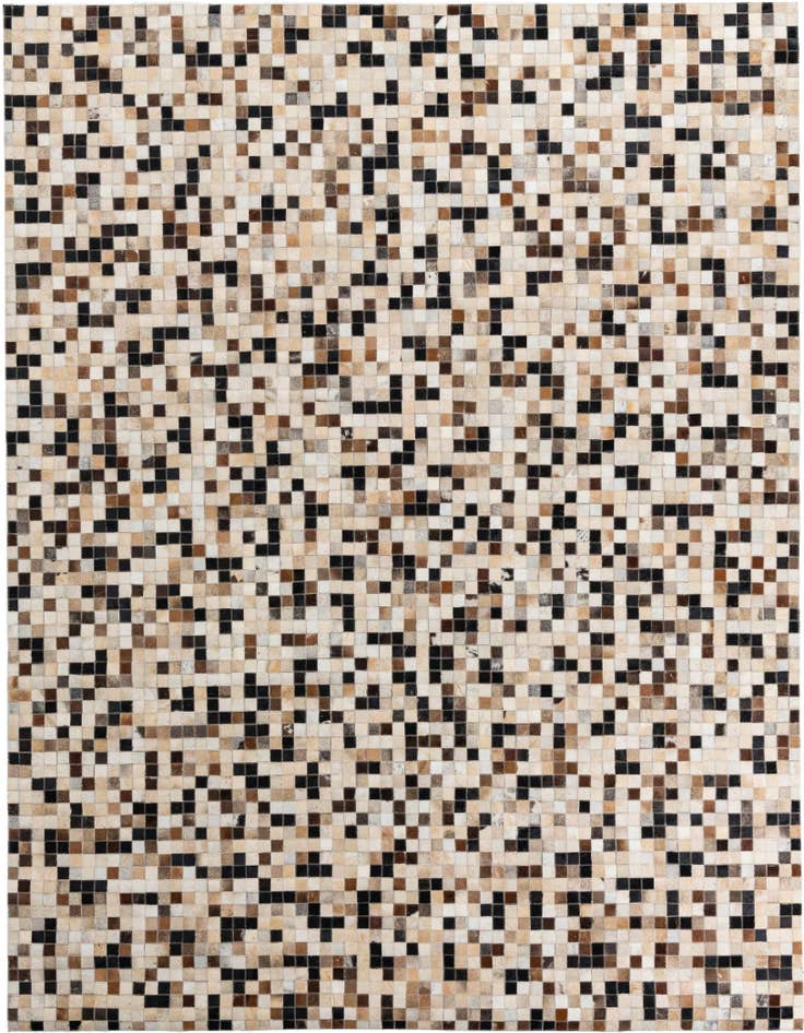 Detail image of 8' x 9' 10 Cowhide Leather Rug