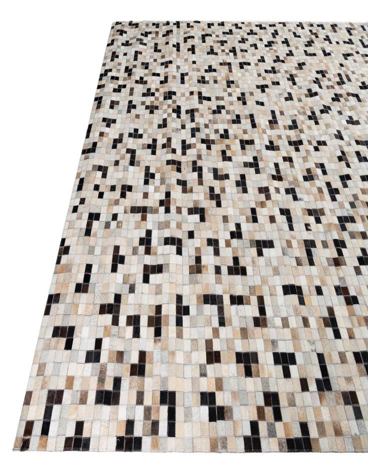 Detail image of 8' 2 x 10' Cowhide Leather Rug