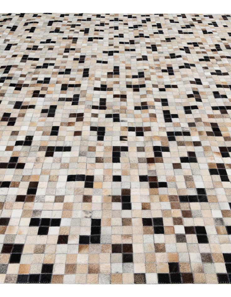 Detail image of 8' 2 x 10' Cowhide Leather Rug