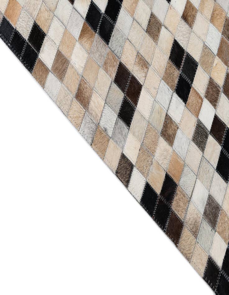 Detail image of 8' 2 x 10' Cowhide Leather Rug