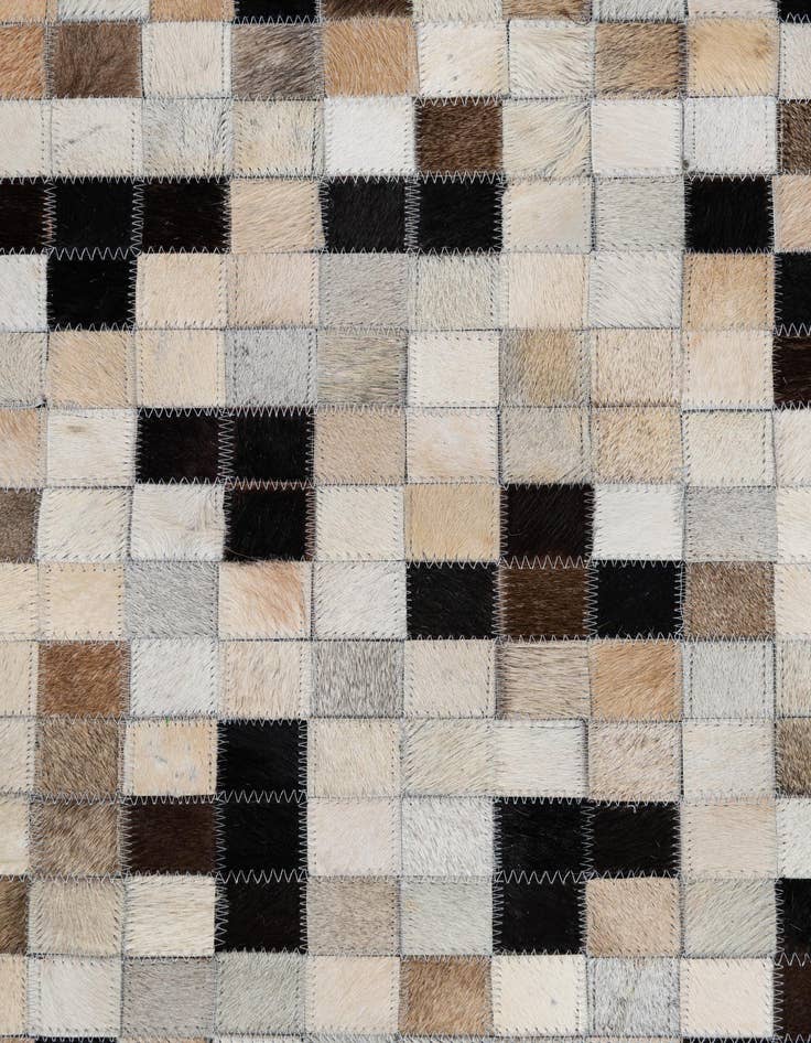 Detail image of 8' 2 x 10' Cowhide Leather Rug