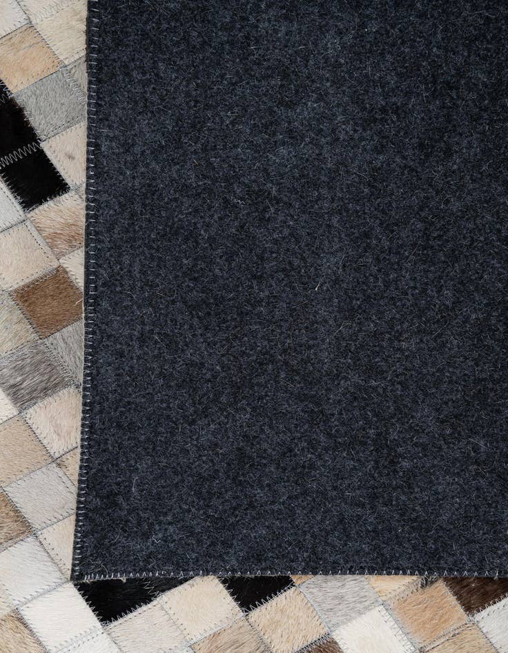 Detail image of 8' 2 x 10' Cowhide Leather Rug