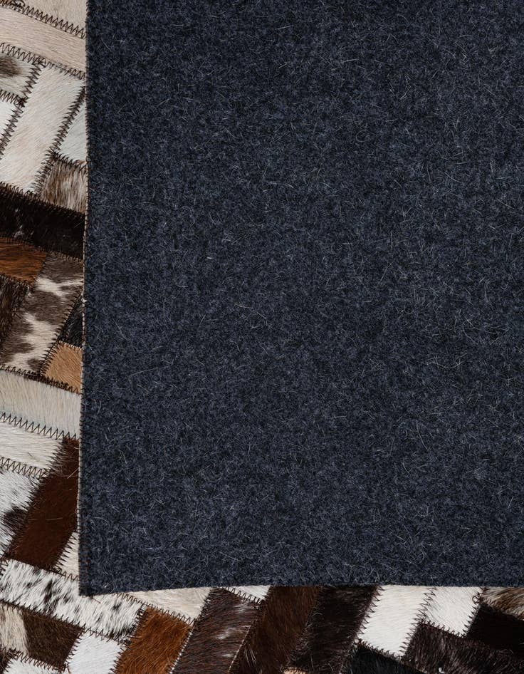 Detail image of 8' 1 x 9' 10 Cowhide Leather Rug