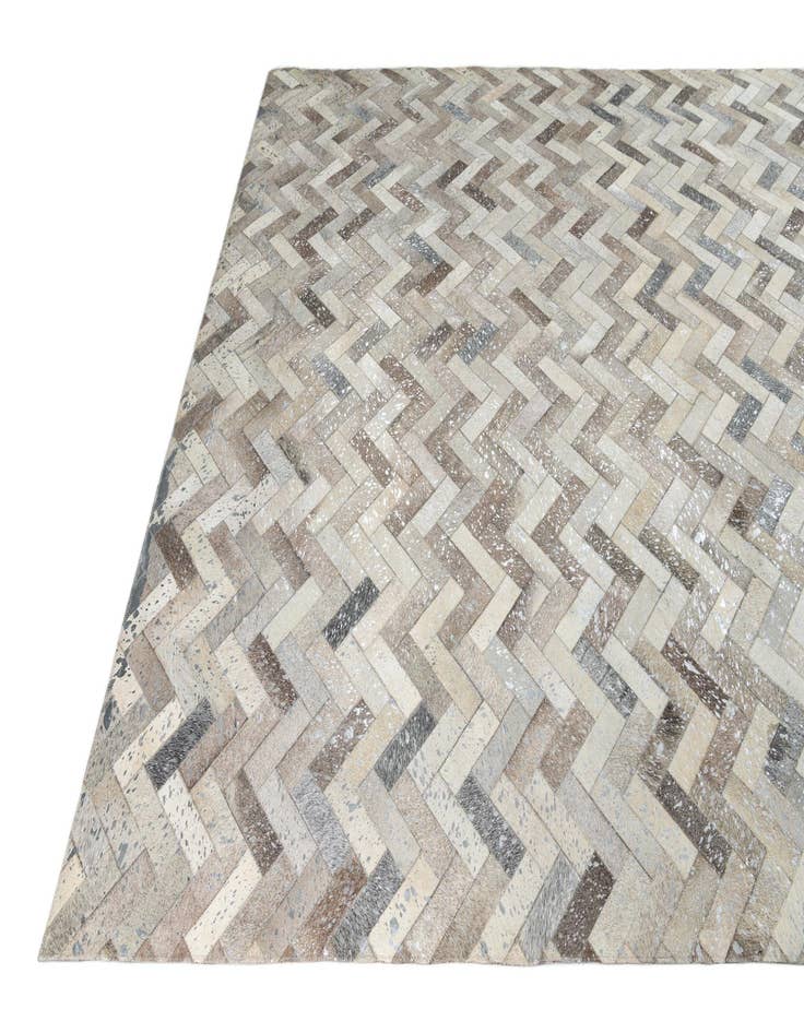 Detail image of 7' 10 x 10' Cowhide Leather Rug