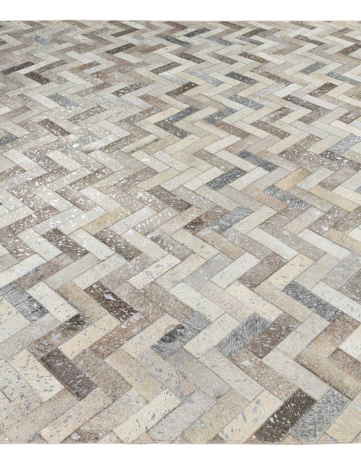 Detail image of 7' 10 x 10' Cowhide Leather Rug