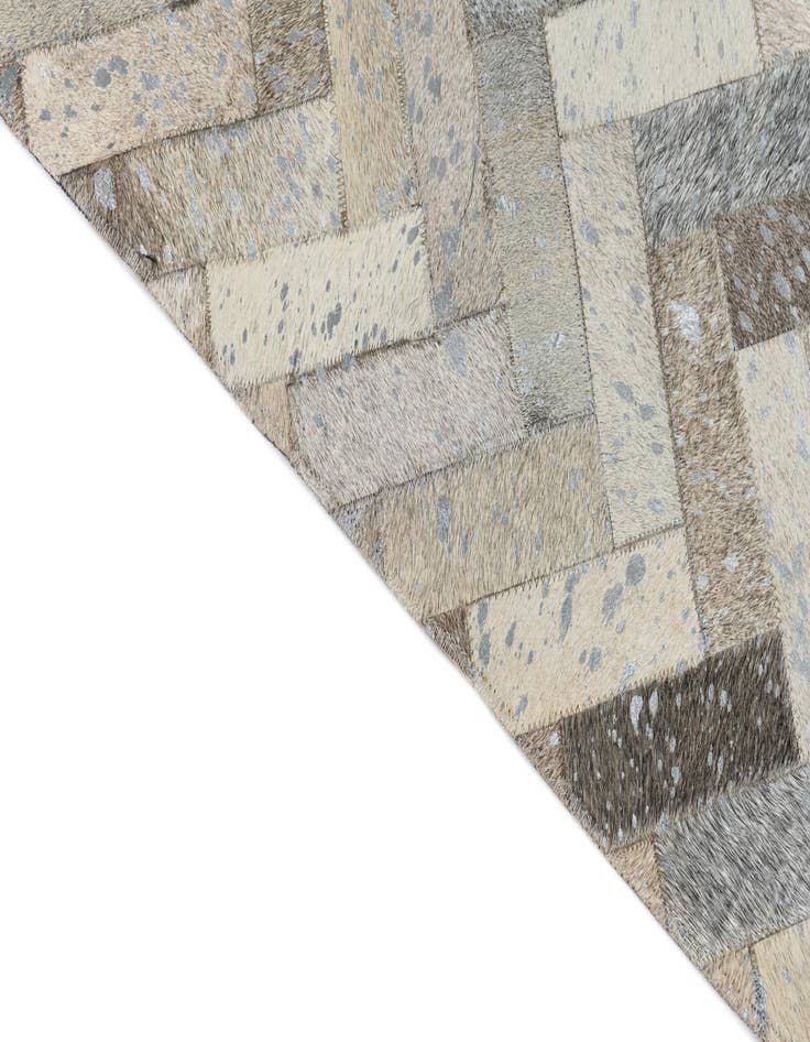 Detail image of 7' 10 x 10' Cowhide Leather Rug