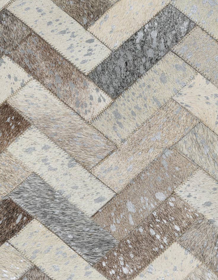 Detail image of 7' 10 x 10' Cowhide Leather Rug