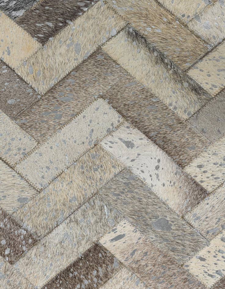 Detail image of 7' 10 x 10' Cowhide Leather Rug