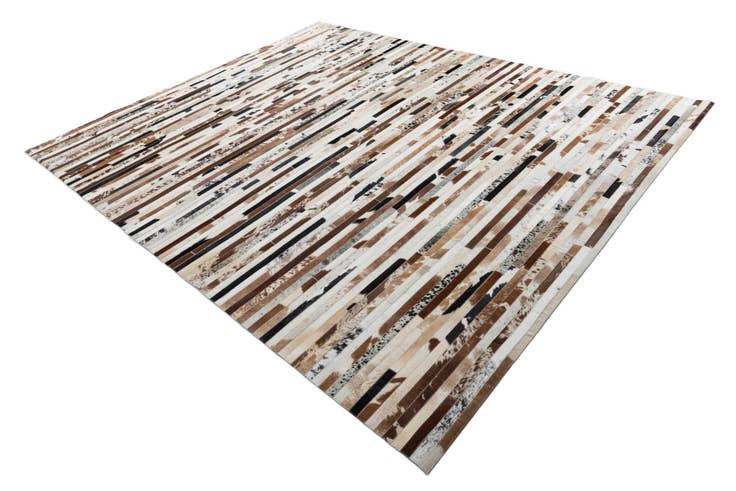 Detail image of 8' 1 x 10' Cowhide Leather Rug