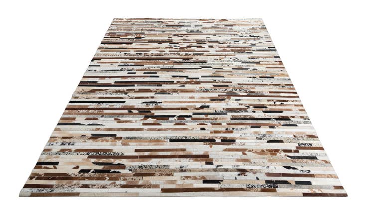 Detail image of 8' 1 x 10' Cowhide Leather Rug