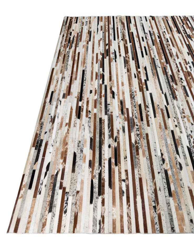 Detail image of 8' 1 x 10' Cowhide Leather Rug