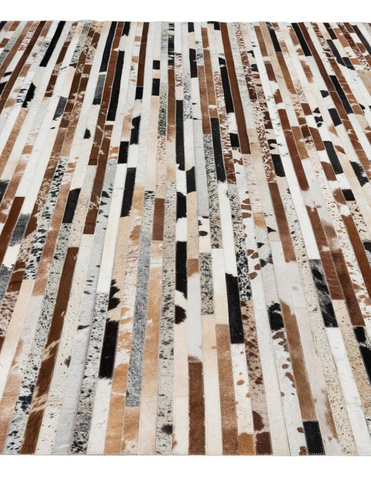 Detail image of 8' 1 x 10' Cowhide Leather Rug