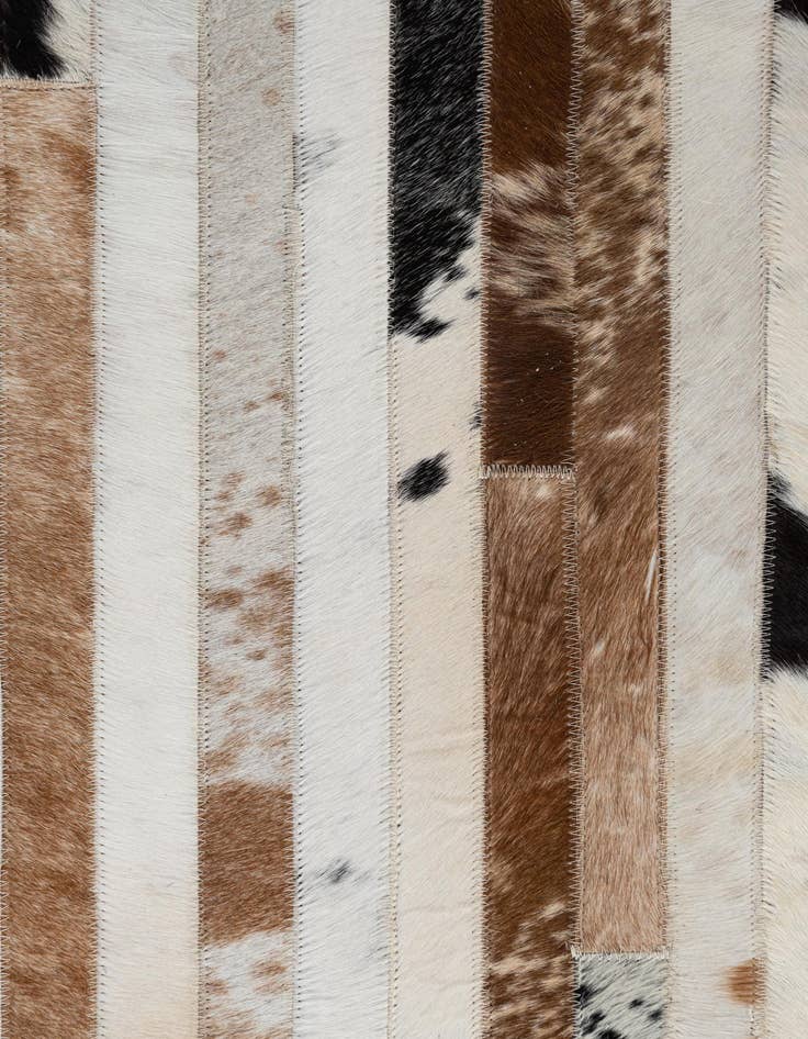 Detail image of 8' 1 x 10' Cowhide Leather Rug