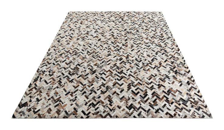 Detail image of 8' x 9' 10 Cowhide Leather Rug