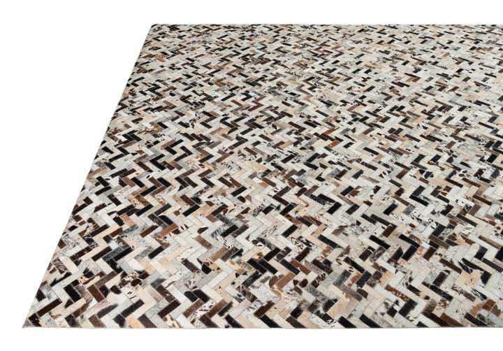 8' x 9' 10 Cowhide Leather Rug