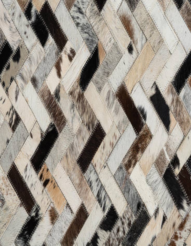 Detail image of 8' x 9' 10 Cowhide Leather Rug