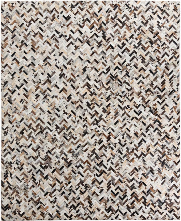 Detail image of 8' x 9' 10 Cowhide Leather Rug