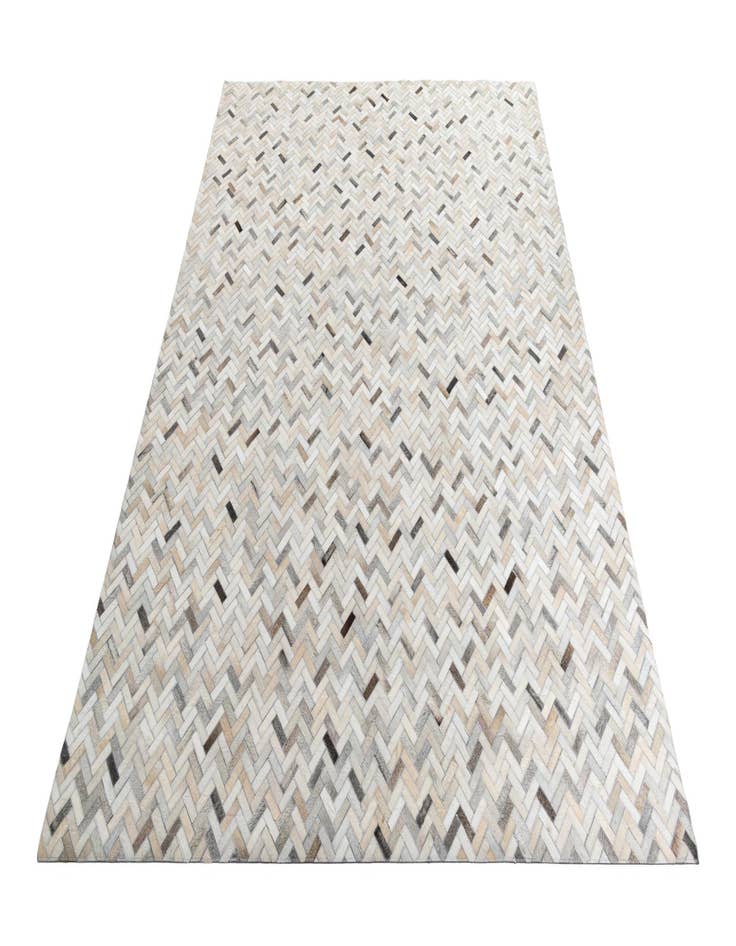 Detail image of 8' 1 x 9' 5 Cowhide Leather Rug