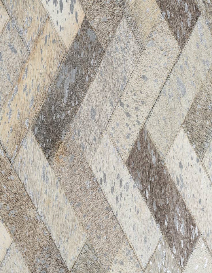 Detail image of 8' x 9' 10 Cowhide Leather Rug