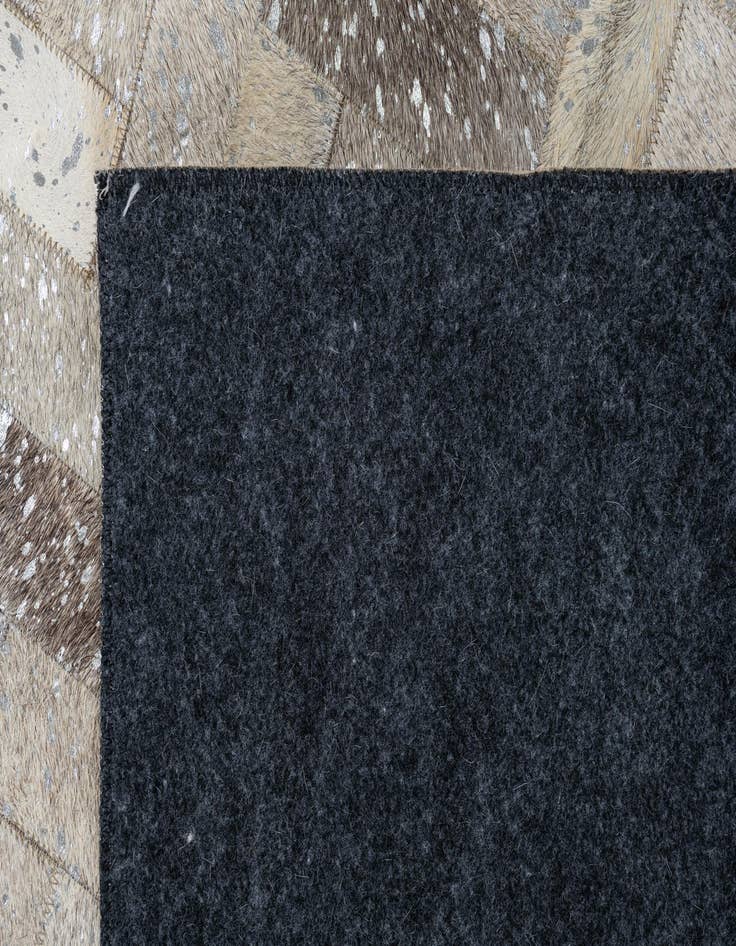 Detail image of 8' x 9' 10 Cowhide Leather Rug