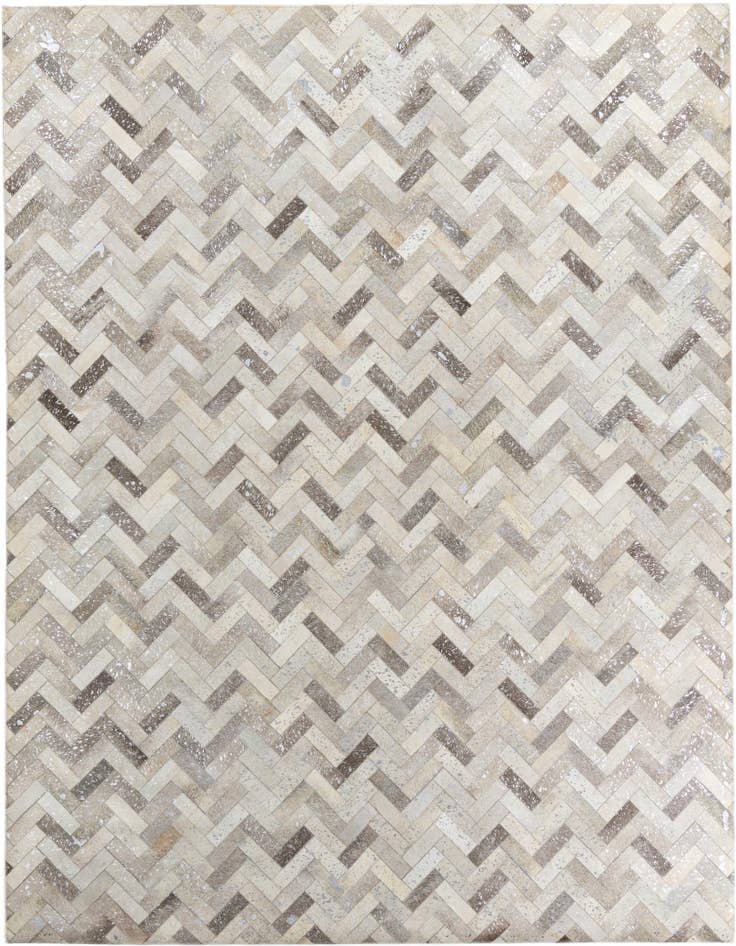 Detail image of 8' x 9' 10 Cowhide Leather Rug