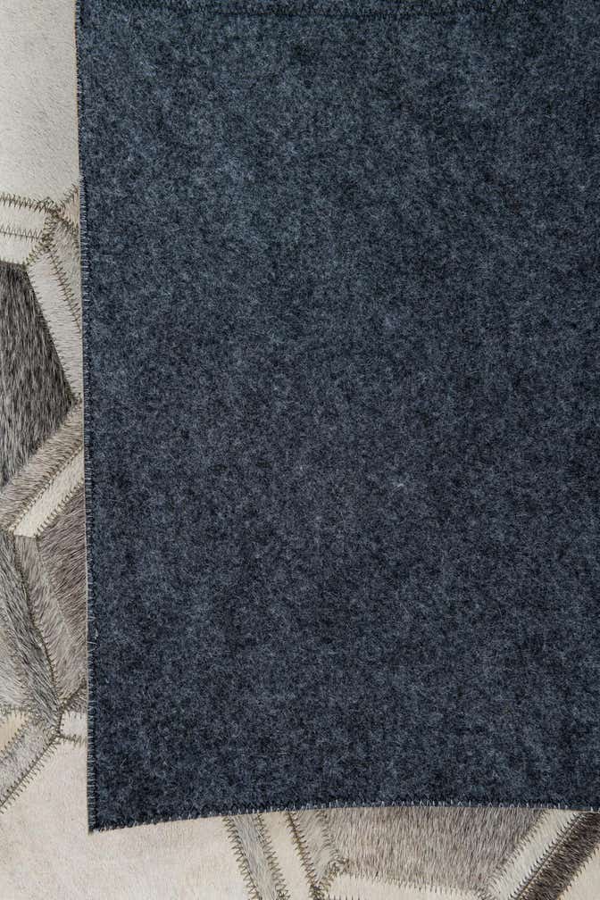 8' 1 x 10' Cowhide Leather Rug