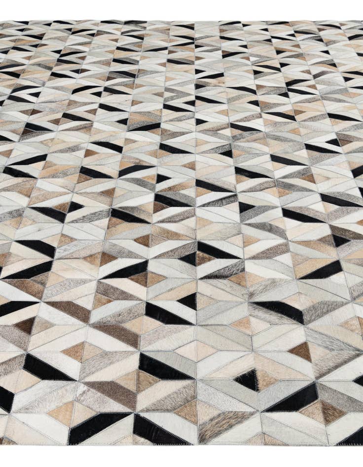 Detail image of 8' x 9' 9 Cowhide Leather Rug