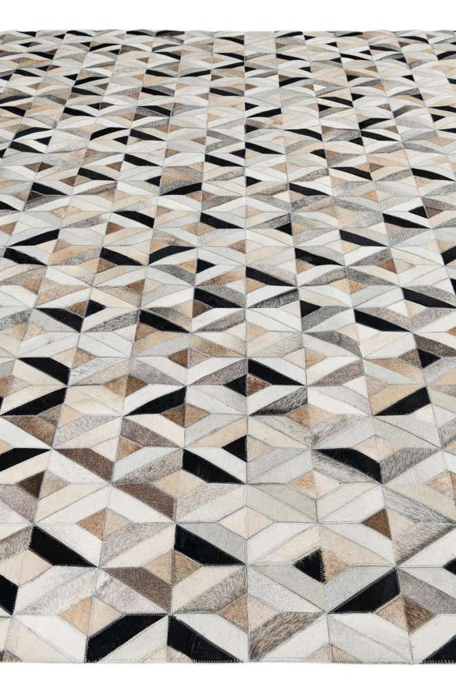 8' x 9' 9 Cowhide Leather Rug