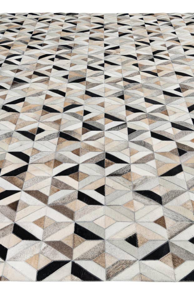 Detail image of 8' x 9' 9 Cowhide Leather Rug