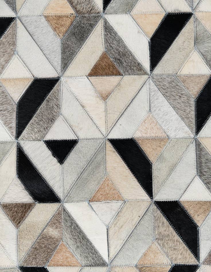 Detail image of 8' x 9' 9 Cowhide Leather Rug