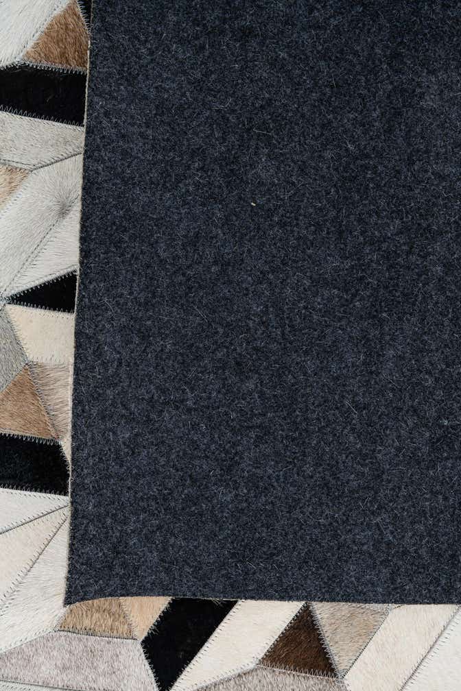 8' x 9' 9 Cowhide Leather Rug